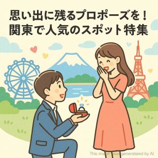 思い出に残るプロポーズを！関東で人気のスポット特集