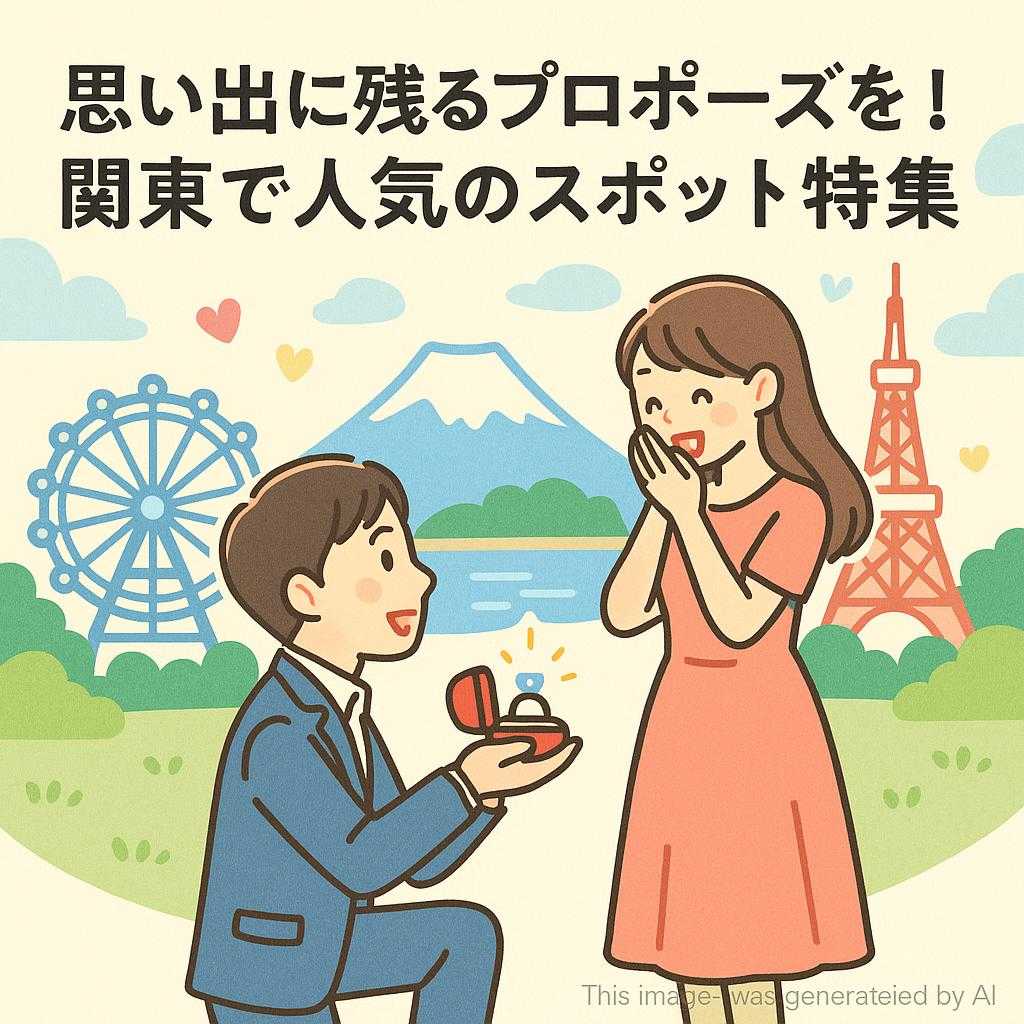 思い出に残るプロポーズを！関東で人気のスポット特集