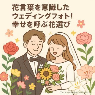 花言葉を意識したウェディングフォト! 幸せを呼ぶ花選び