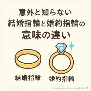 意外と知らない結婚指輪と婚約指輪の意味の違い