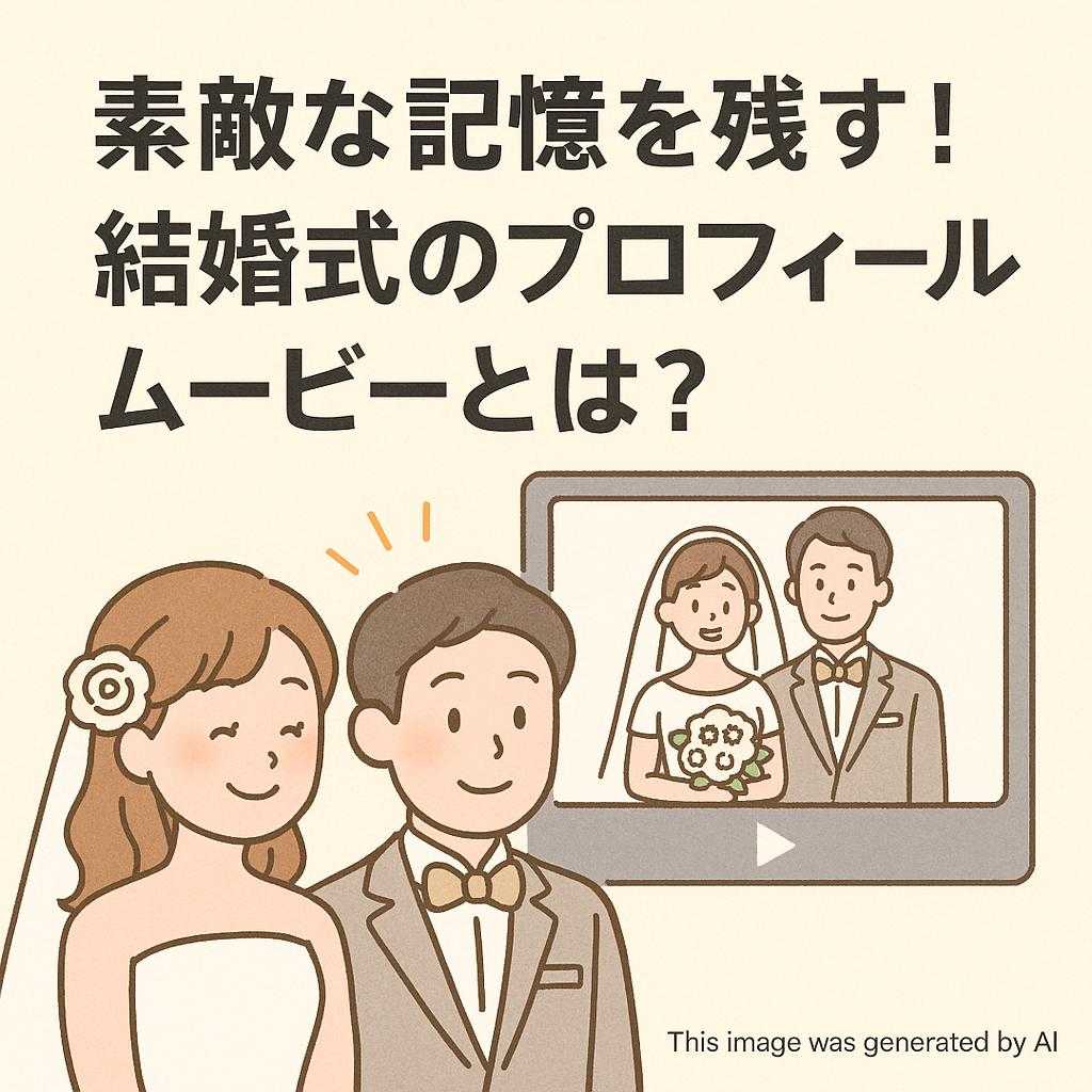 素敵な記憶を残す！結婚式のプロフィールムービーとは？