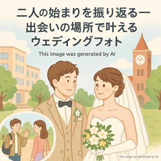二人の始まりを振り返る―出会いの場所で叶えるウェディングフォト