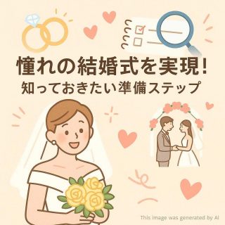 憧れの結婚式を実現！知っておきたい準備ステップ