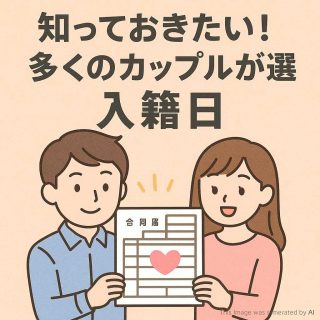 知っておきたい！多くのカップルが選ぶ入籍日