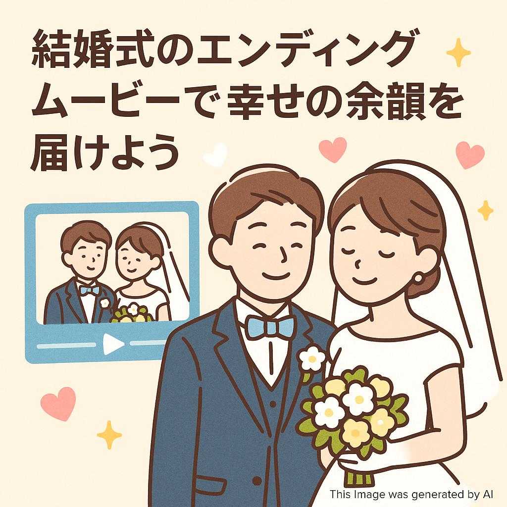 結婚式のエンディングムービーで幸せの余韻を届けよう