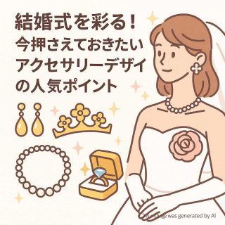 結婚式を彩る！今押さえておきたいアクセサリーデザインの人気ポイント