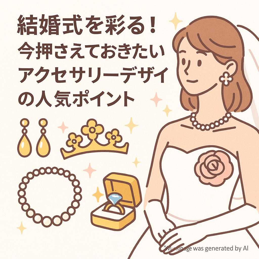 結婚式を彩る！今押さえておきたいアクセサリーデザインの人気ポイント