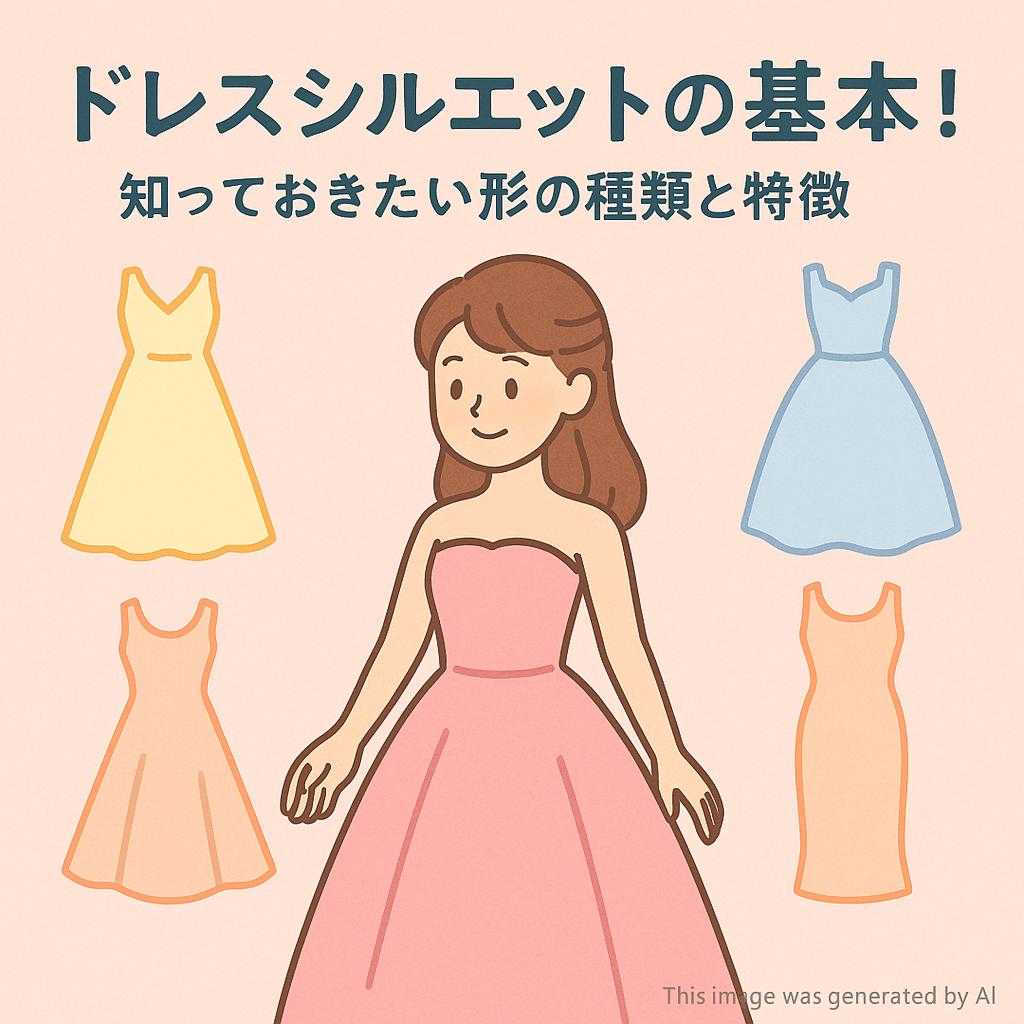 ドレスシルエットの基本！知っておきたい形の種類と特徴