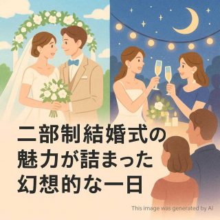 二部制結婚式の魅力が詰まった幻想的な一日