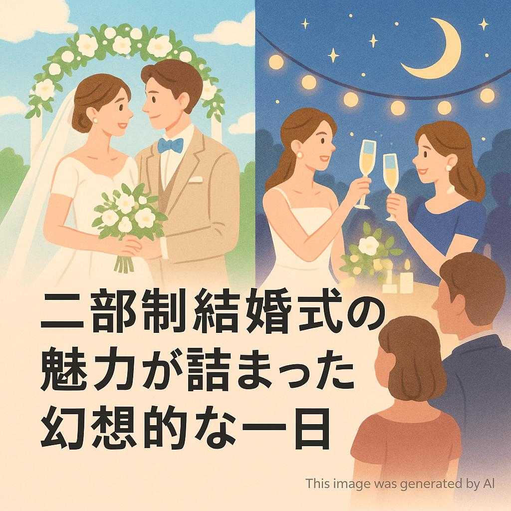 二部制結婚式の魅力が詰まった幻想的な一日