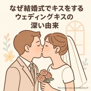 なぜ結婚式でキスをするのか？ウェディングキスの深い由来