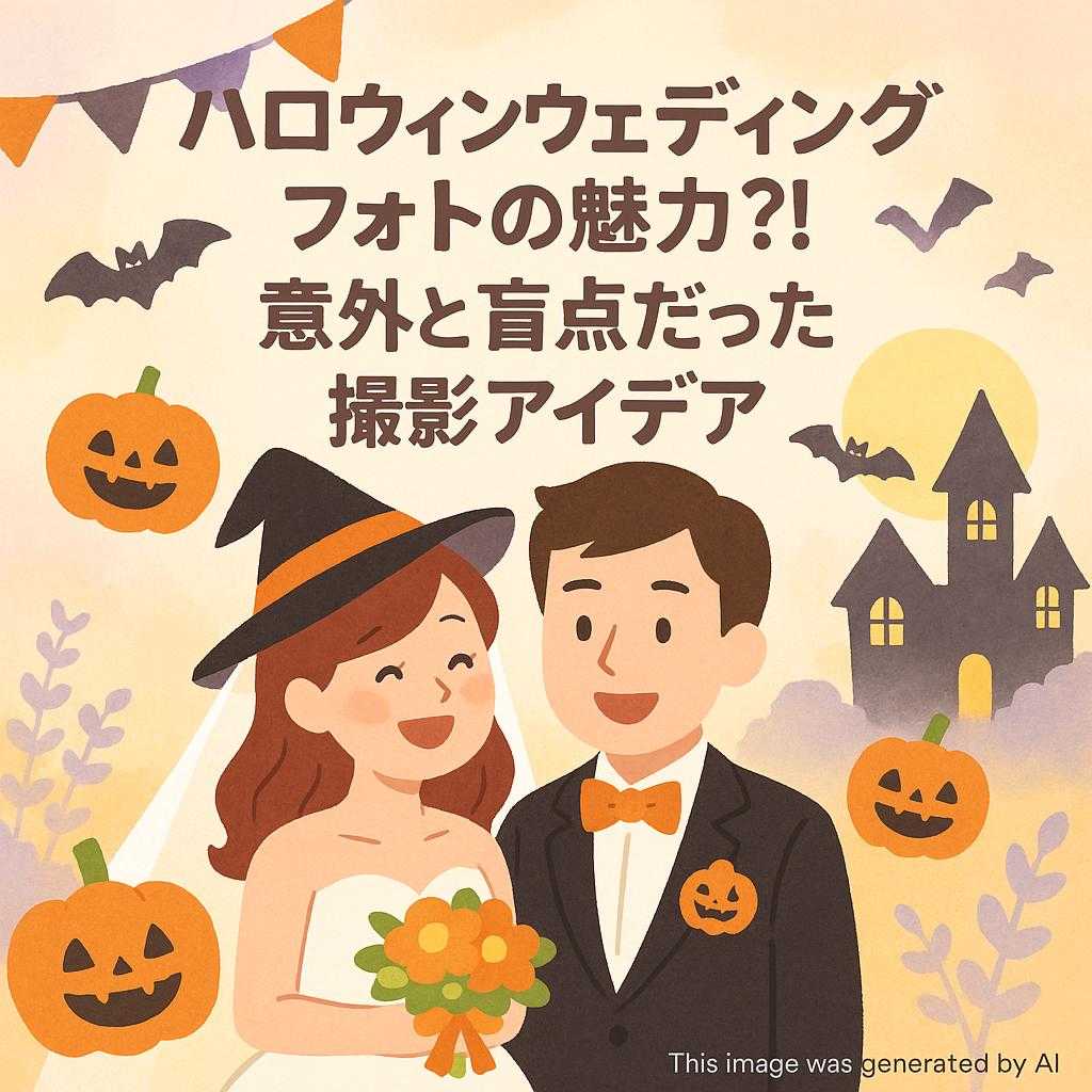 ハロウィンウェディングフォトの魅力?! 意外と盲点だった撮影アイデア