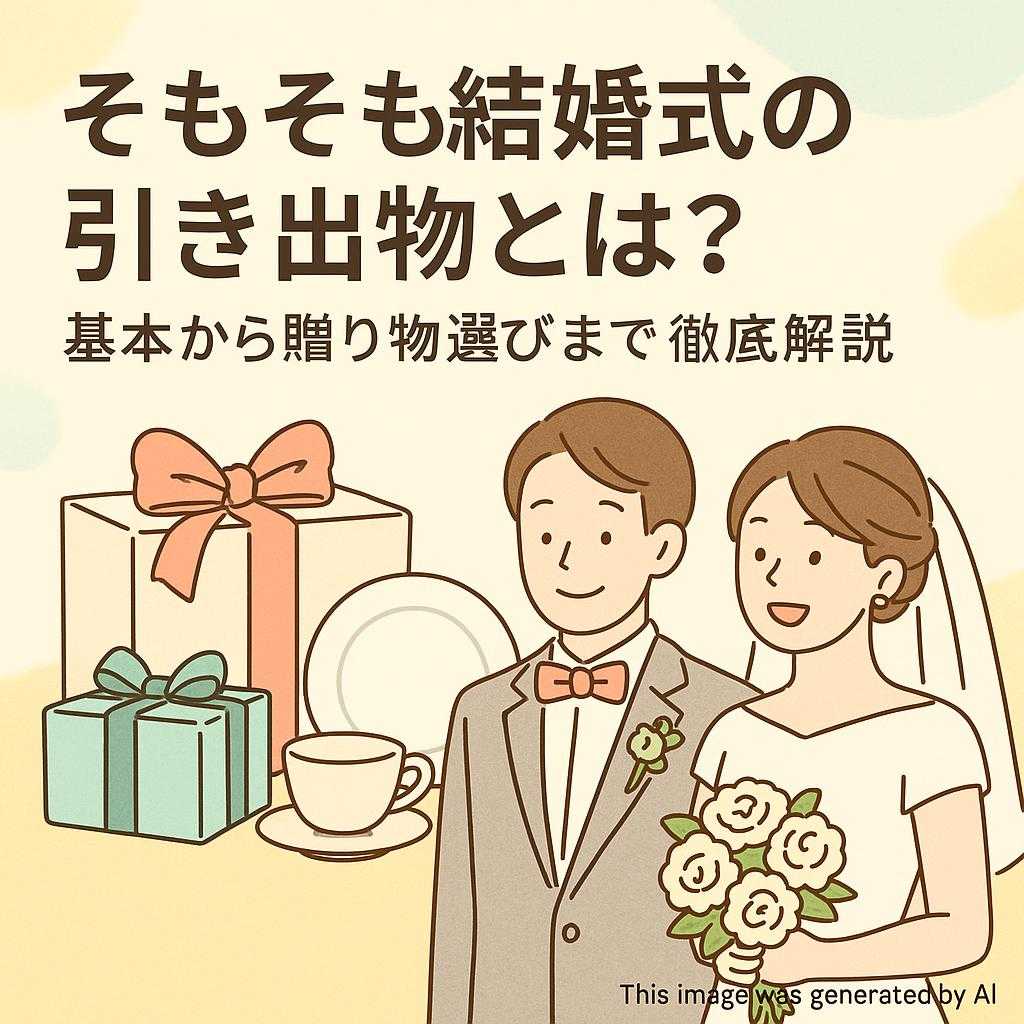 そもそも結婚式の引き出物とは？基本から贈り物選びまで徹底解説