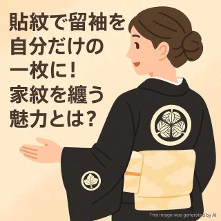 貼紋で留袖を自分だけの一枚に！家紋を纏う魅力とは？