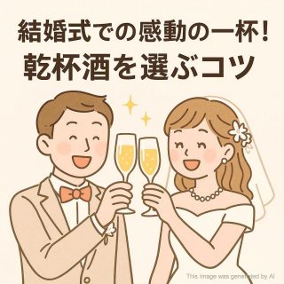 結婚式での感動の一杯！乾杯酒を選ぶコツ