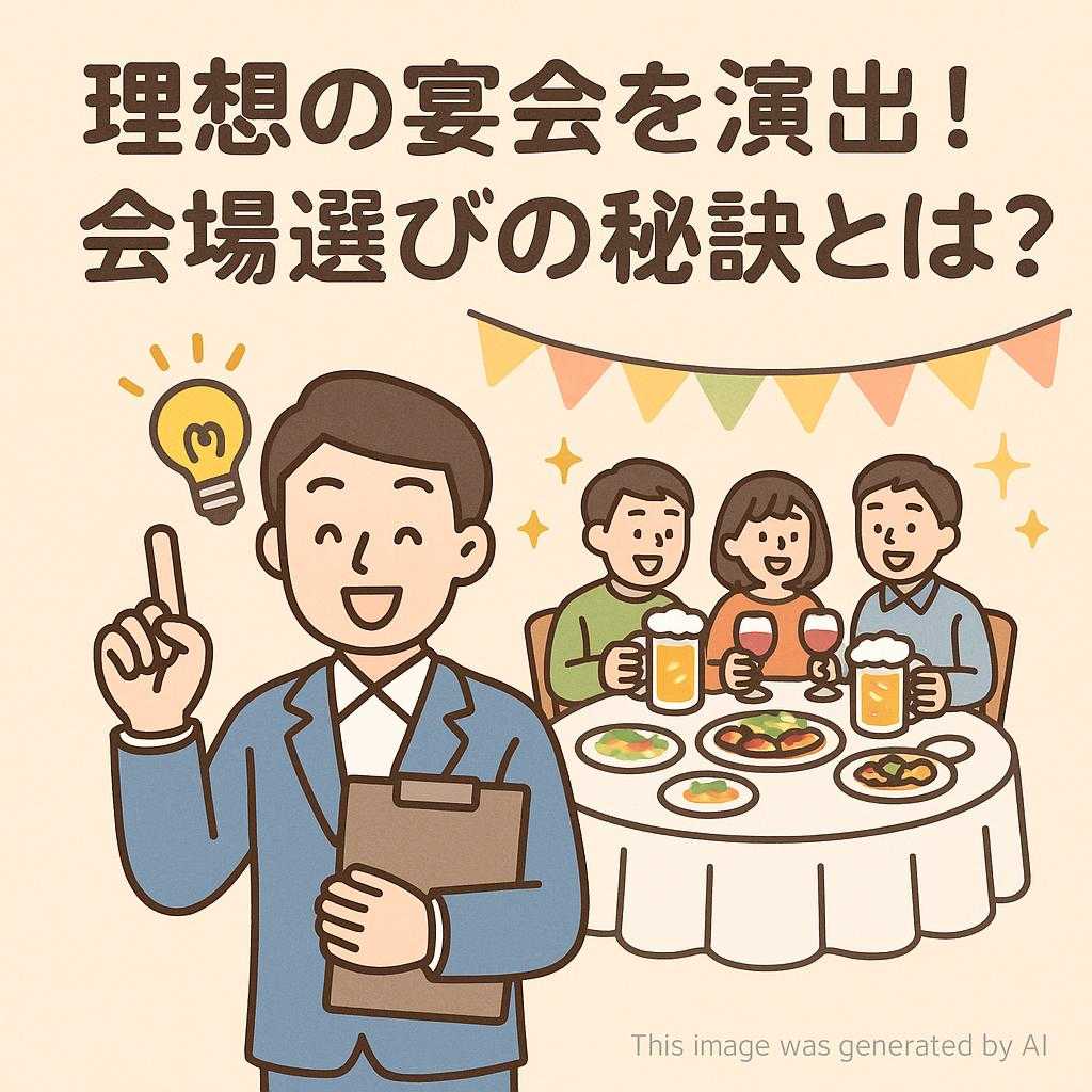 理想の宴会を演出！会場選びの秘訣とは？