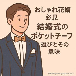 おしゃれ花婿必見 結婚式のポケットチーフ選びとその意味