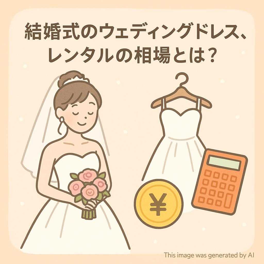結婚式のウェディングドレス、レンタルの相場とは?