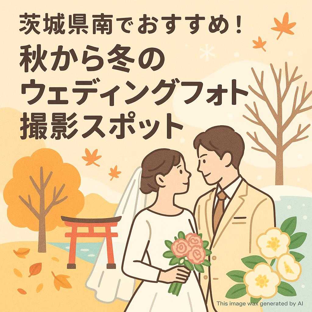 茨城県南でおすすめ！秋から冬のウェディングフォト撮影スポット