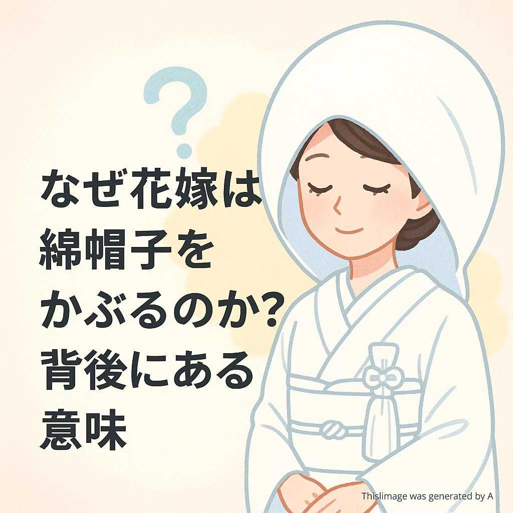 なぜ花嫁は綿帽子をかぶるのか?背後にある意味