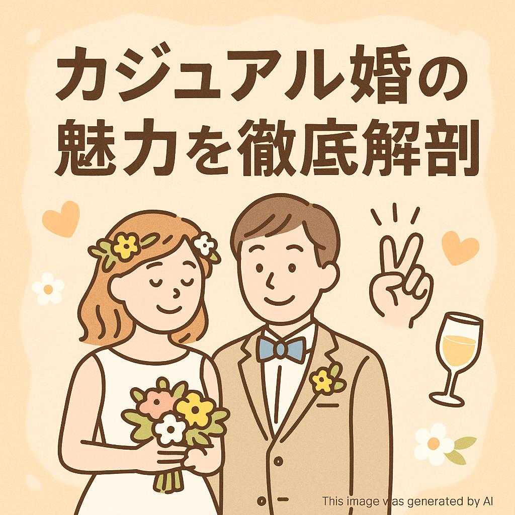 カジュアル婚の魅力を徹底解剖