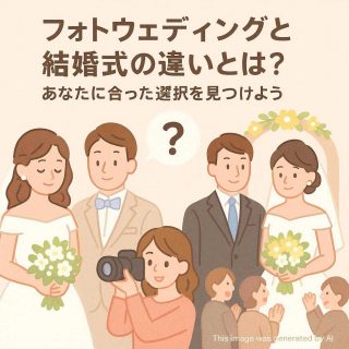 フォトウェディングと結婚式の違いとは？あなたに合った選択を見つけよう