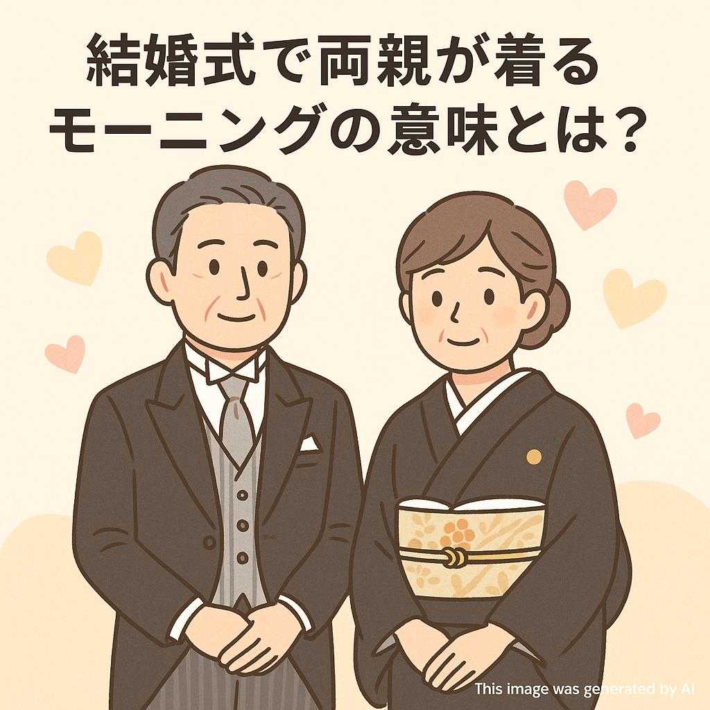 結婚式で両親が着るモーニングの意味とは？