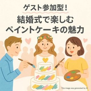 ゲスト参加型！結婚式で楽しむペイントケーキの魅力