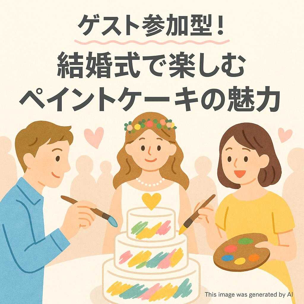 ゲスト参加型！結婚式で楽しむペイントケーキの魅力