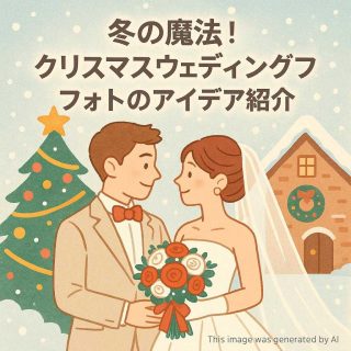 冬の魔法！クリスマスウェディングフォトのアイデア紹介