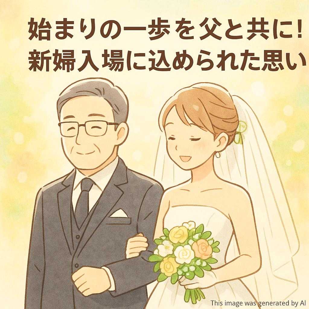 始まりの一歩を父と共に！新婦入場に込められた思い
