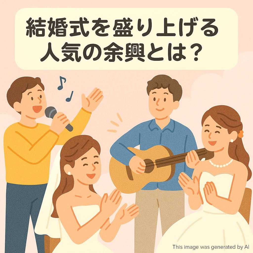 結婚式を盛り上げる人気の余興とは?
