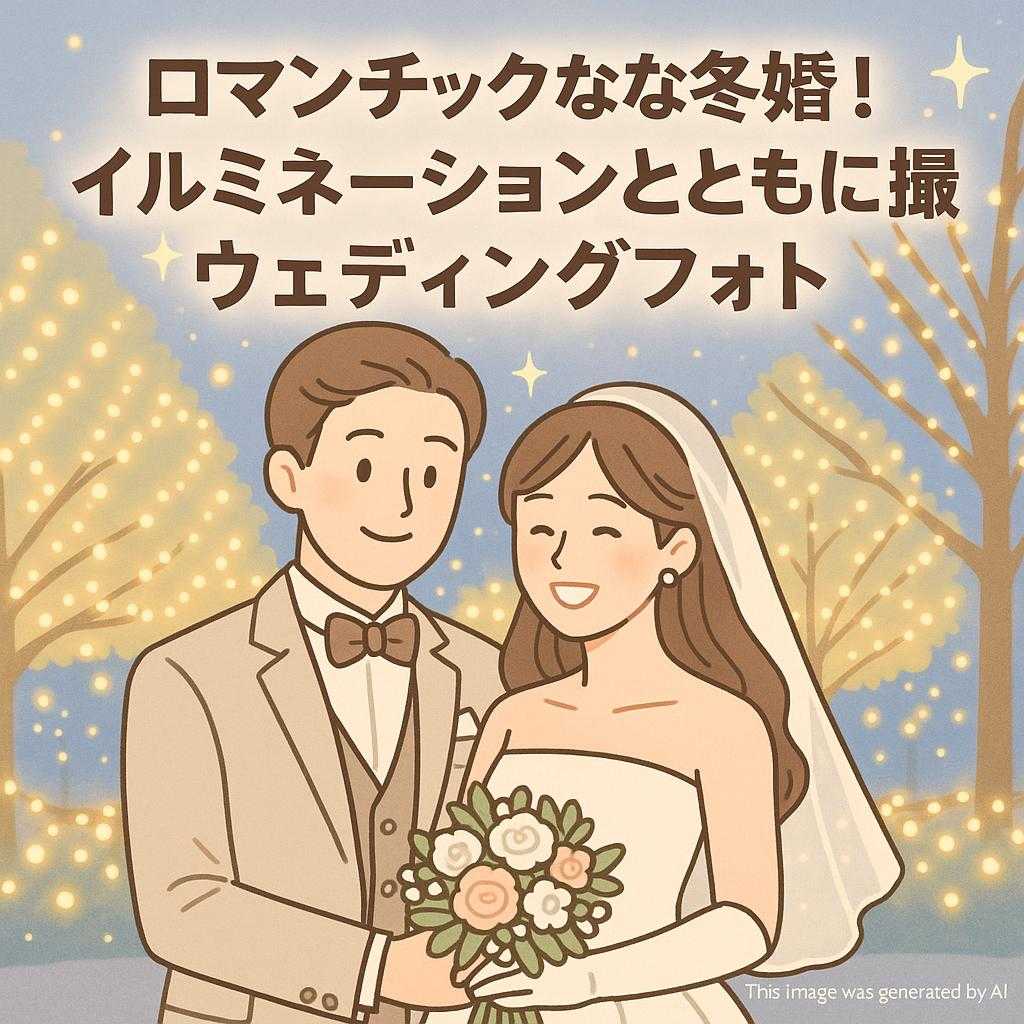 ロマンチックな冬婚!イルミネーションとともに撮るウェディングフォト