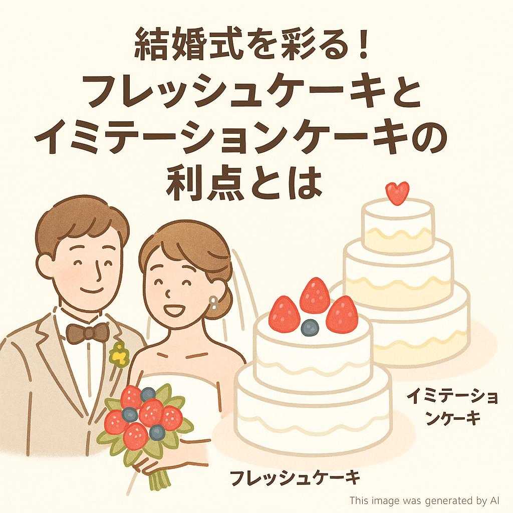 結婚式を彩る！フレッシュケーキとイミテーションケーキの利点とは