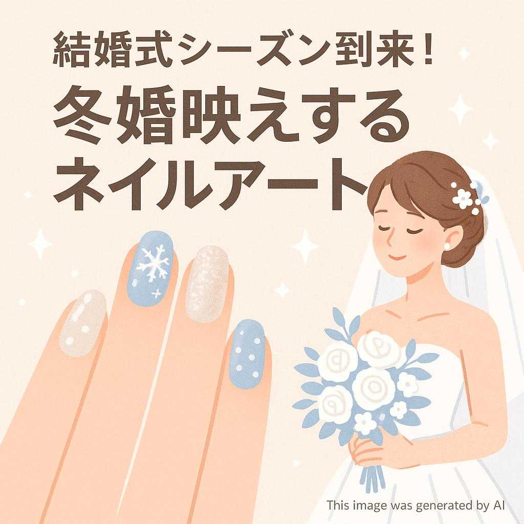 結婚式シーズン到来! 冬婚映えするネイルアート