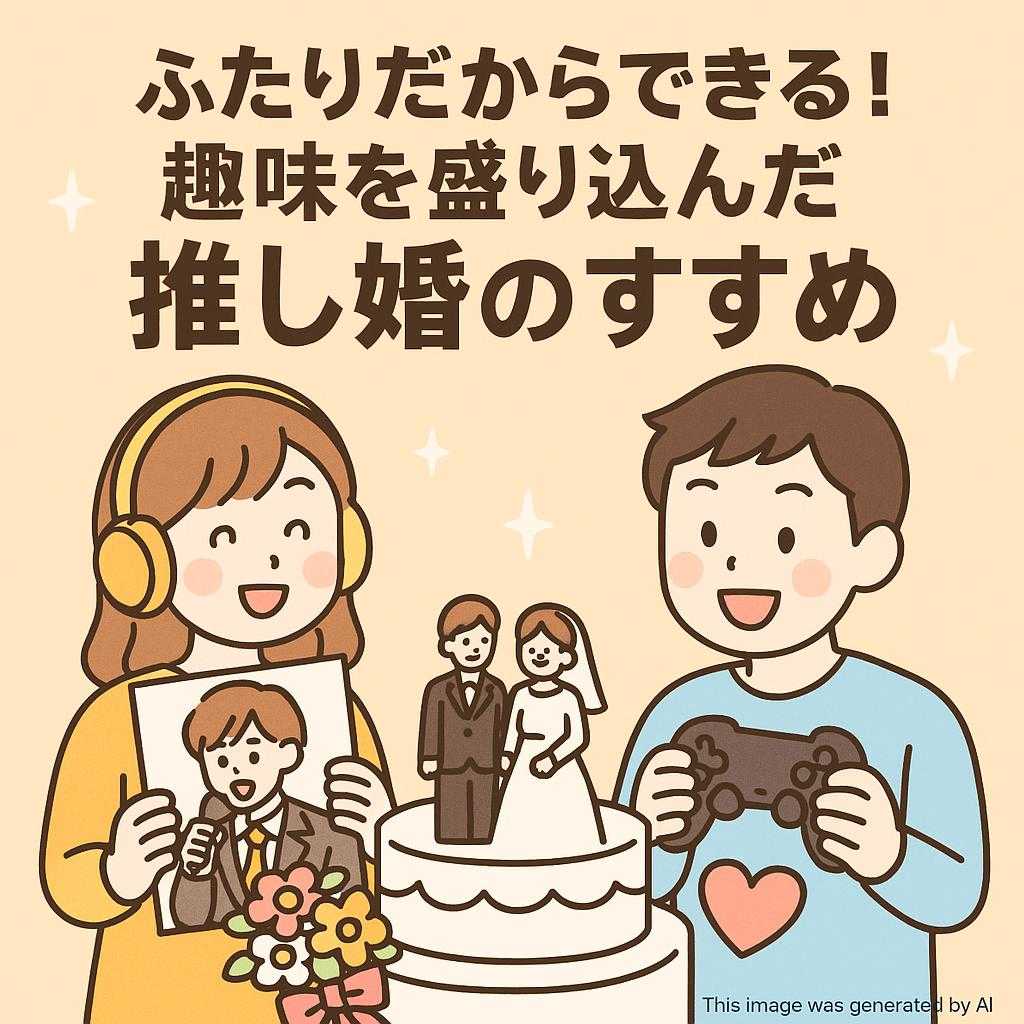 ふたりだからできる！趣味を盛り込んだ推し婚のすすめ