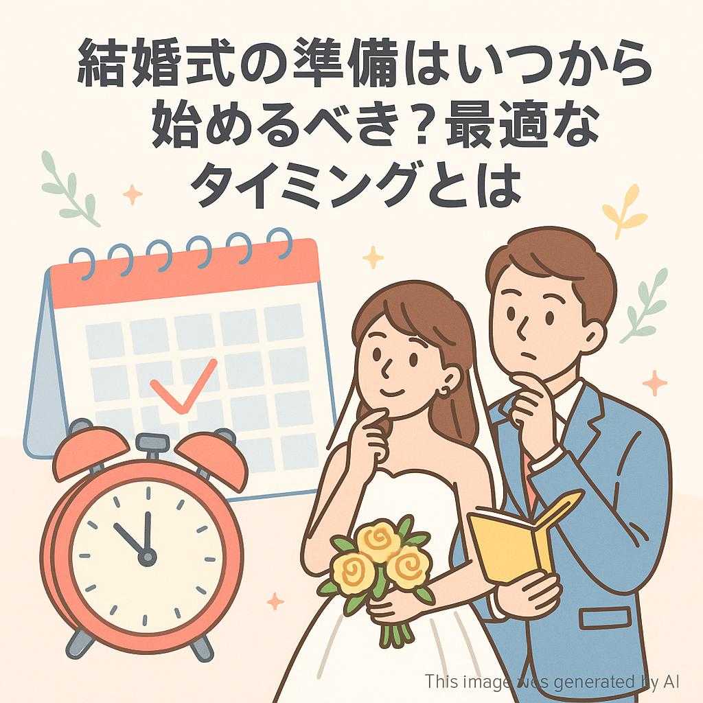 結婚式の準備はいつから始めるべき？最適なタイミングとは