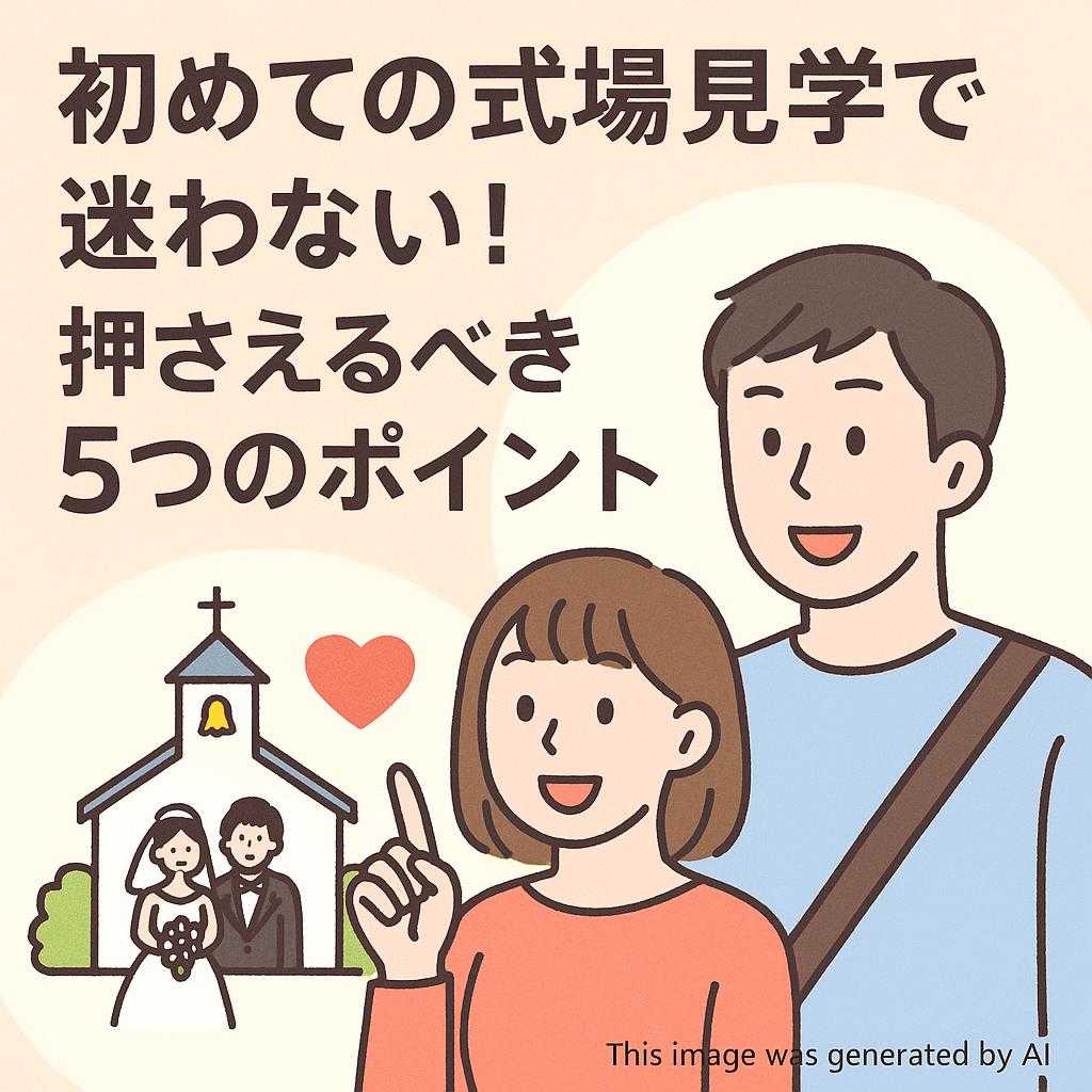 初めての式場見学で迷わない！押さえるべき5つのポイント