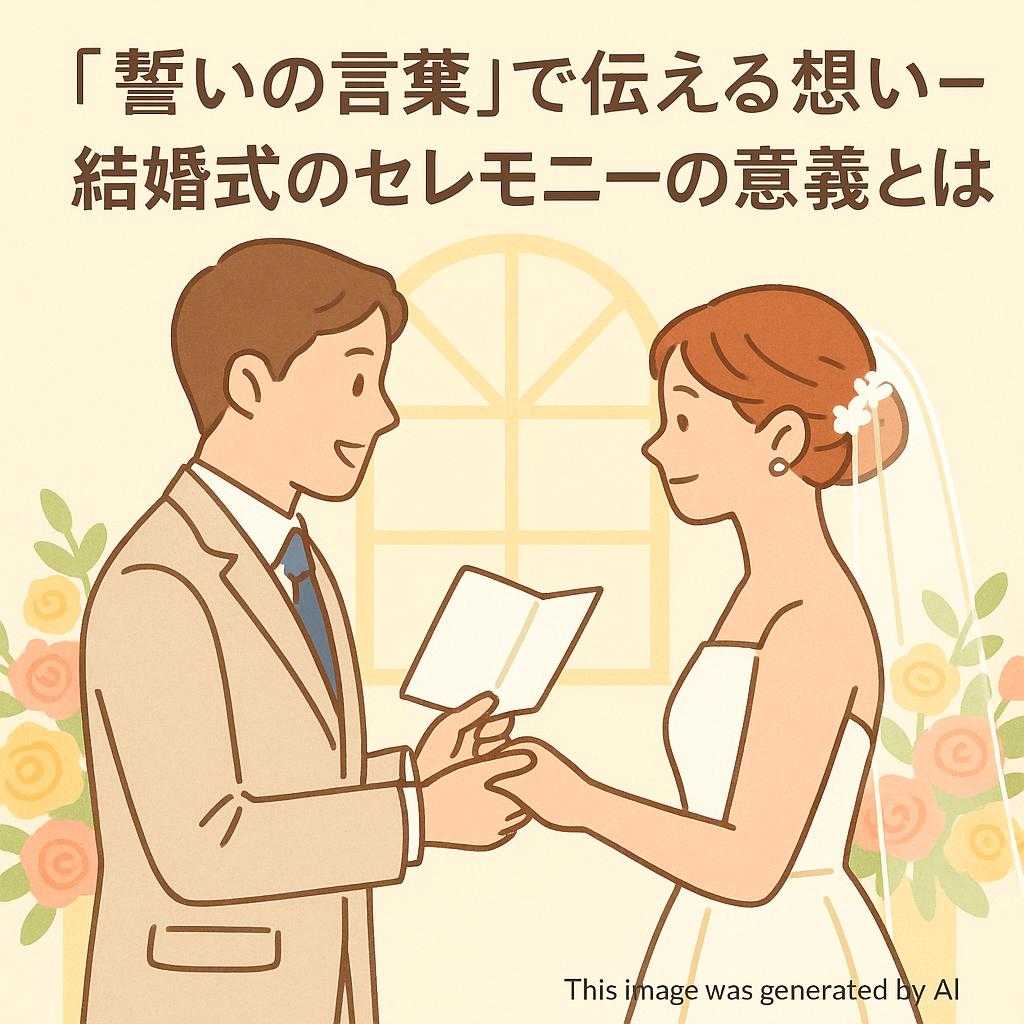 「誓いの言葉」で伝える想い―結婚式のセレモニーの意義とは