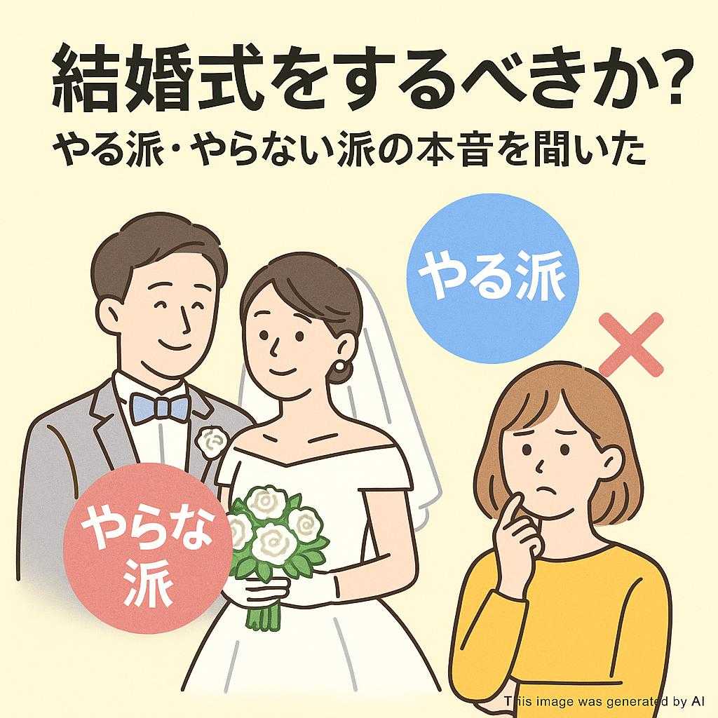 結婚式をするべきか? やる派・やらない派の本音を聞いた