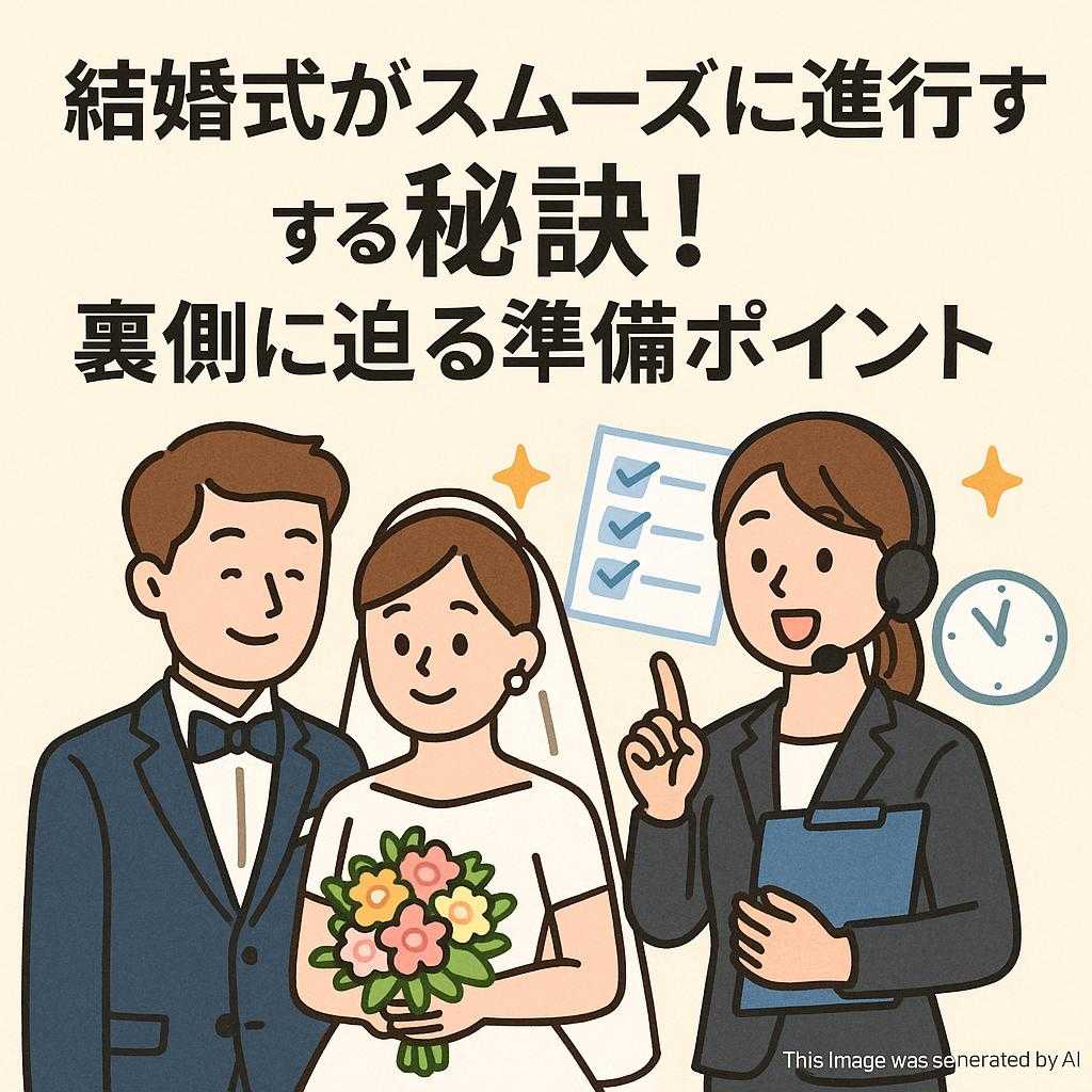 結婚式がスムーズに進行する秘訣!裏側に迫る準備ポイント