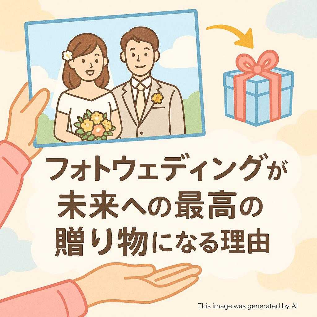 フォトウェディングが未来への最高の贈り物になる理由