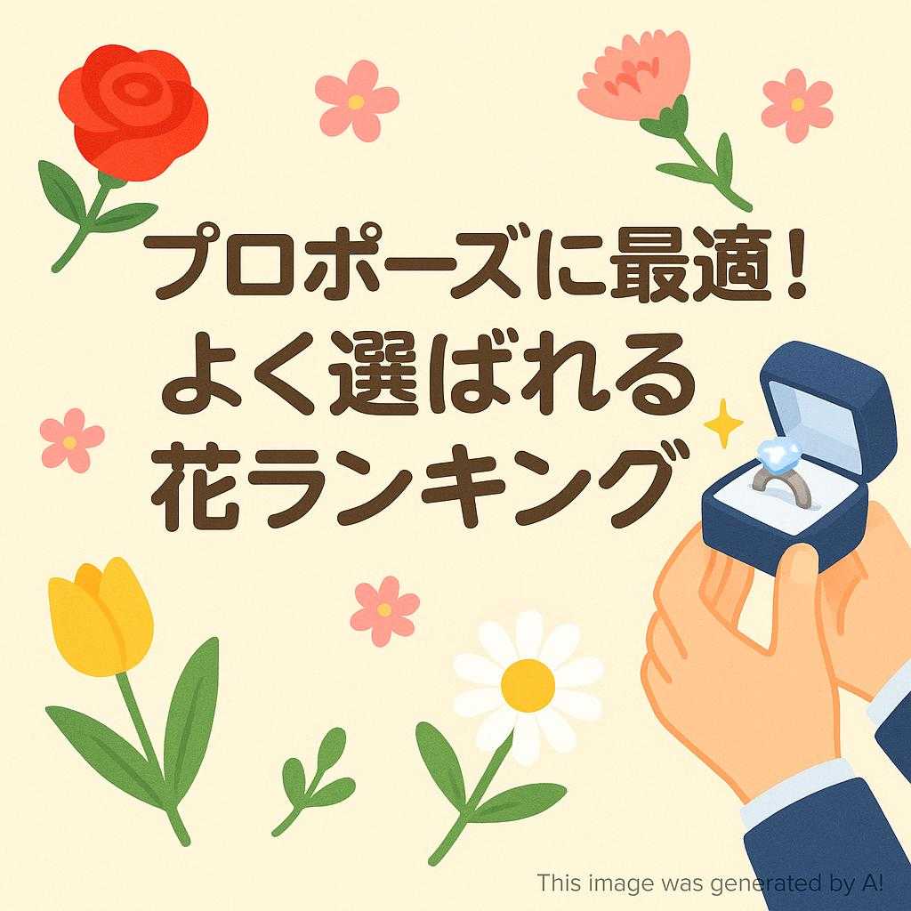 プロポーズに最適!よく選ばれる花ランキング