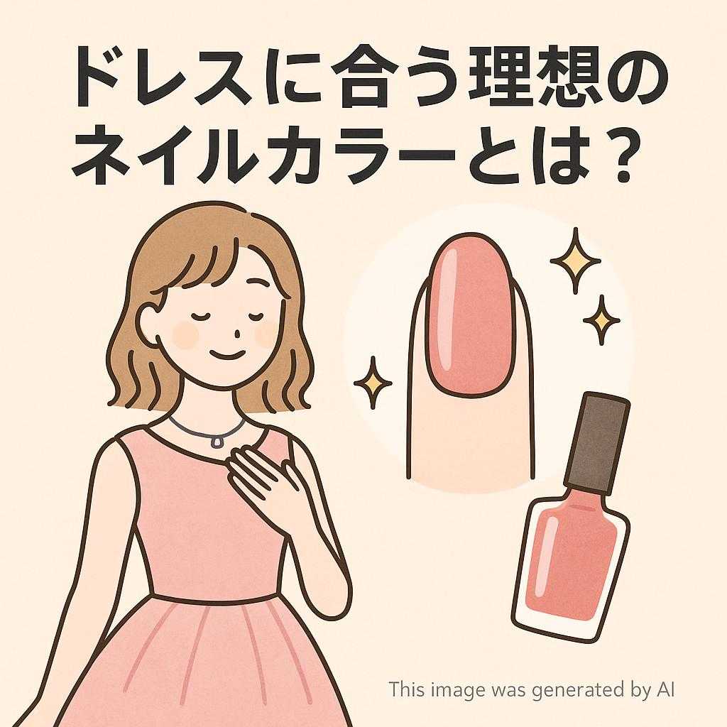 ドレスに合う理想のネイルカラーとは?