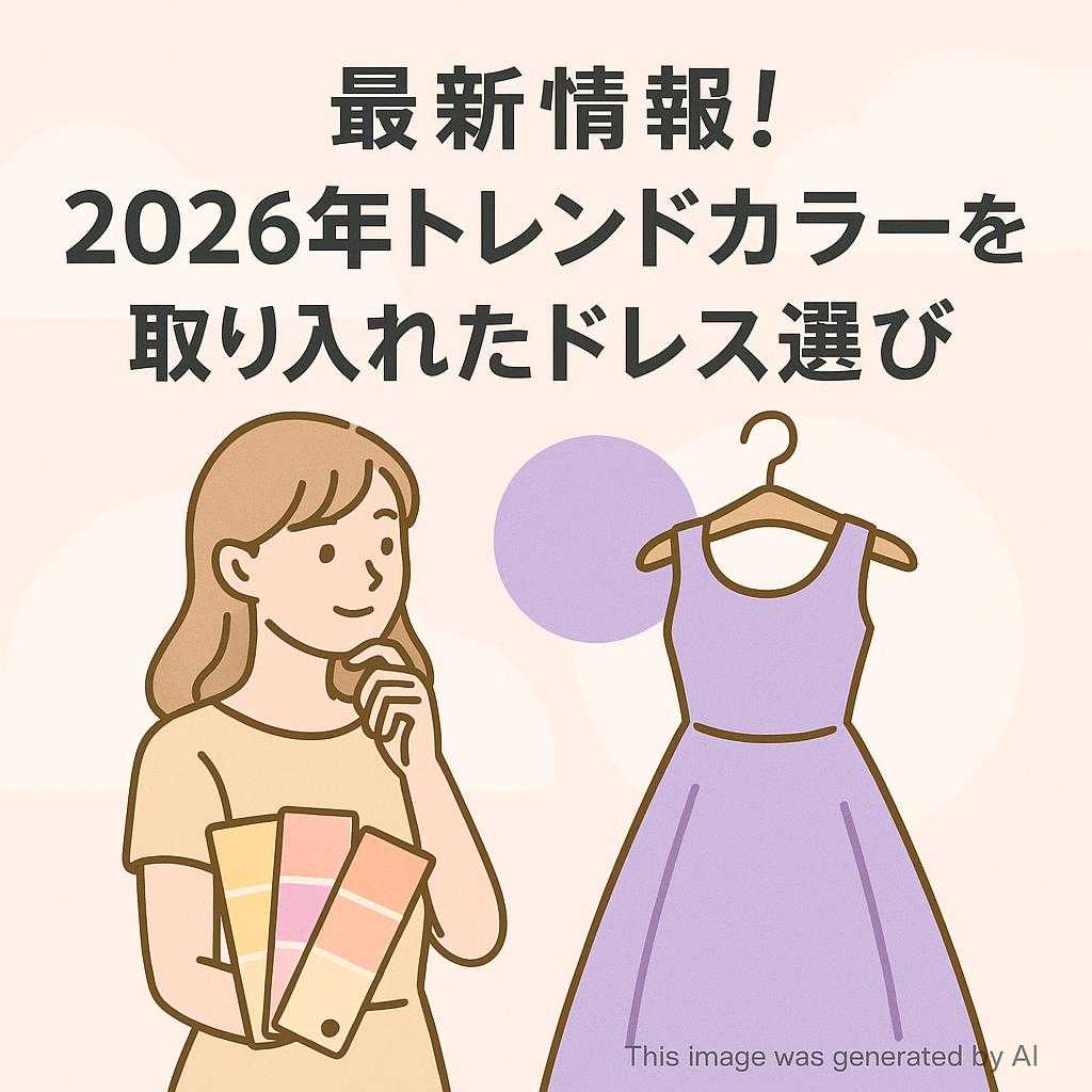 最新情報！2026年トレンドカラーを取り入れたドレス選び