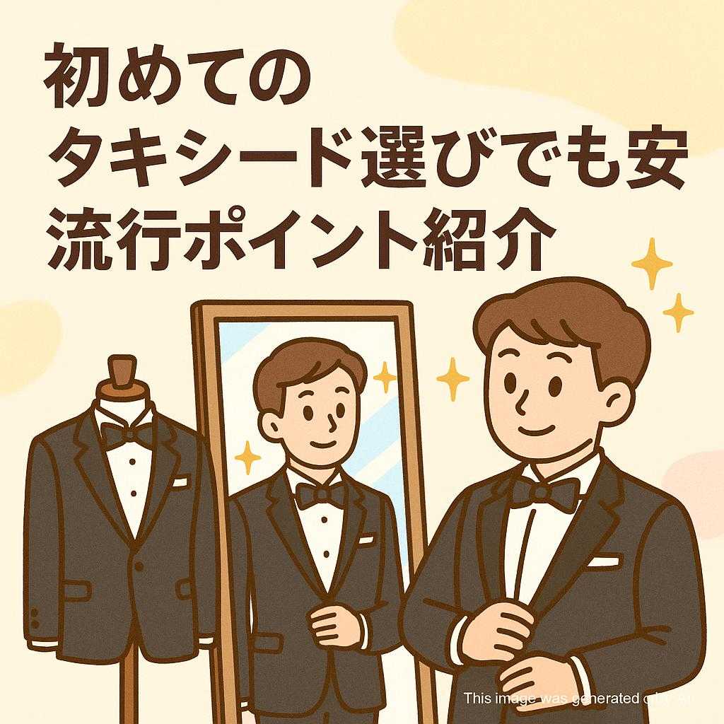初めてのタキシード選びでも安心 流行ポイント紹介