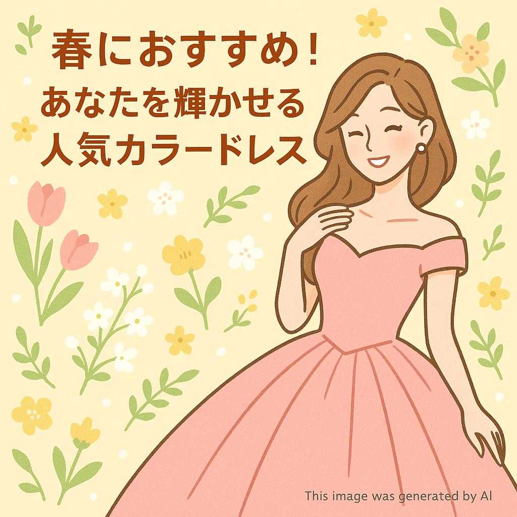 春におすすめ！あなたを輝かせる人気カラードレス
