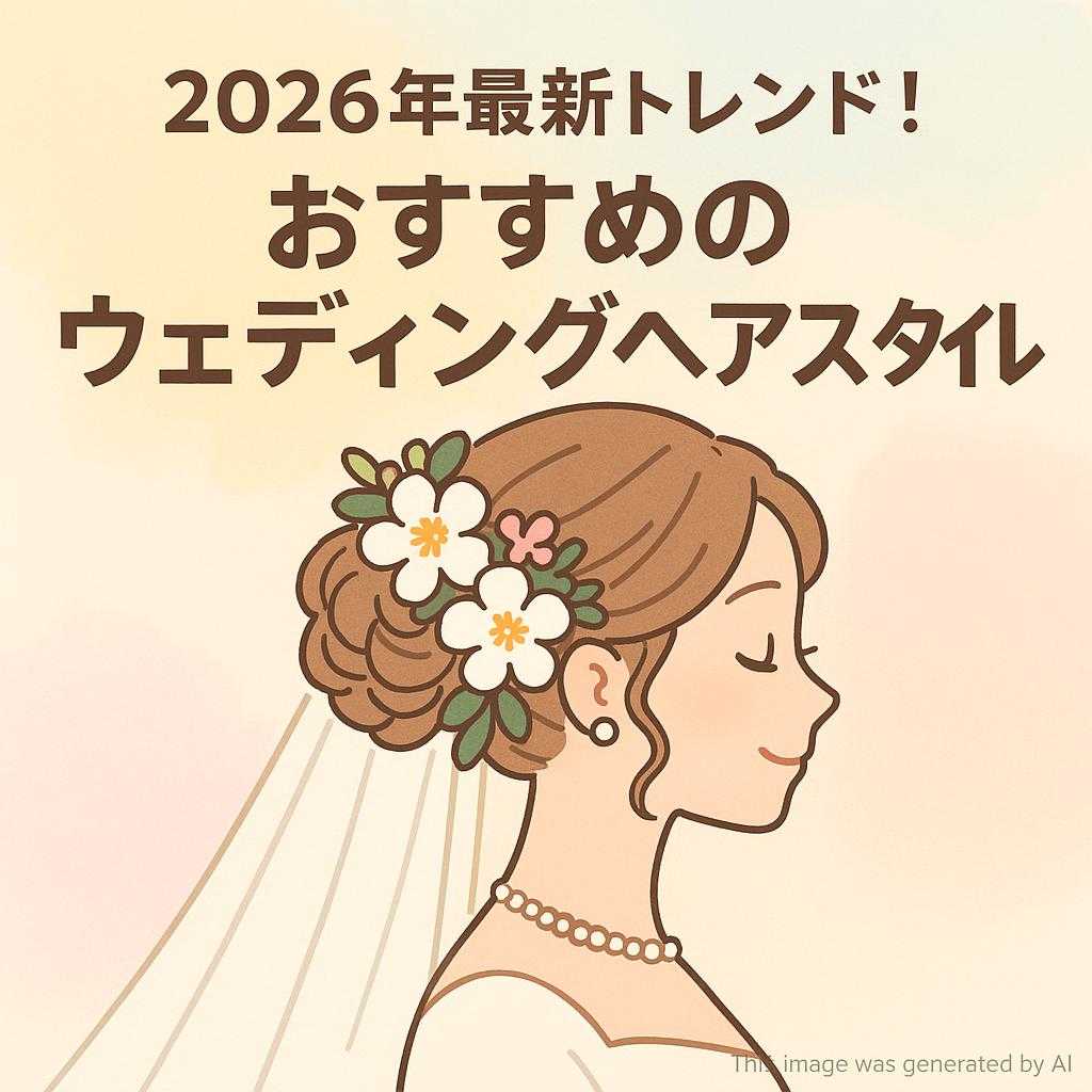 2026年最新トレンド！おすすめのウェディングヘアスタイル