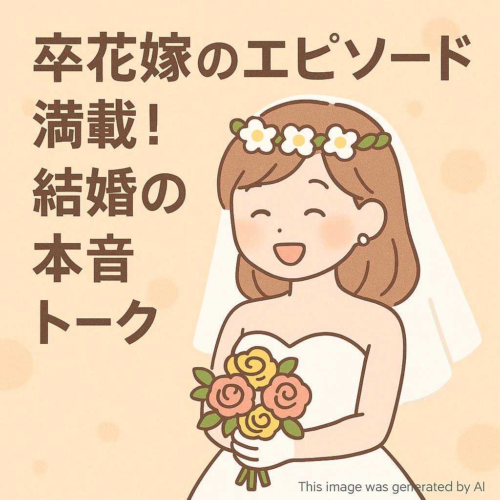 卒花嫁のエピソード満載!結婚の本音トーク