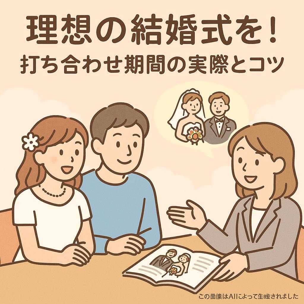 理想の結婚式を！打ち合わせ期間の実際とコツ